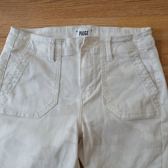 PAIGE Premium Denim Mayslie Jogger in Faded Beige Camo Size 27 - Picture 9 of 9